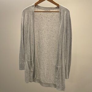 Stitches & Stripes Light Gray Women's Open Front Cardigan